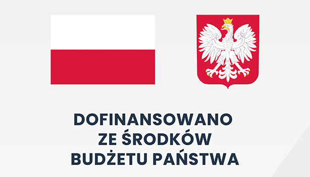 Logo Projekty dofinansowane ze środków Budżetu Państwa