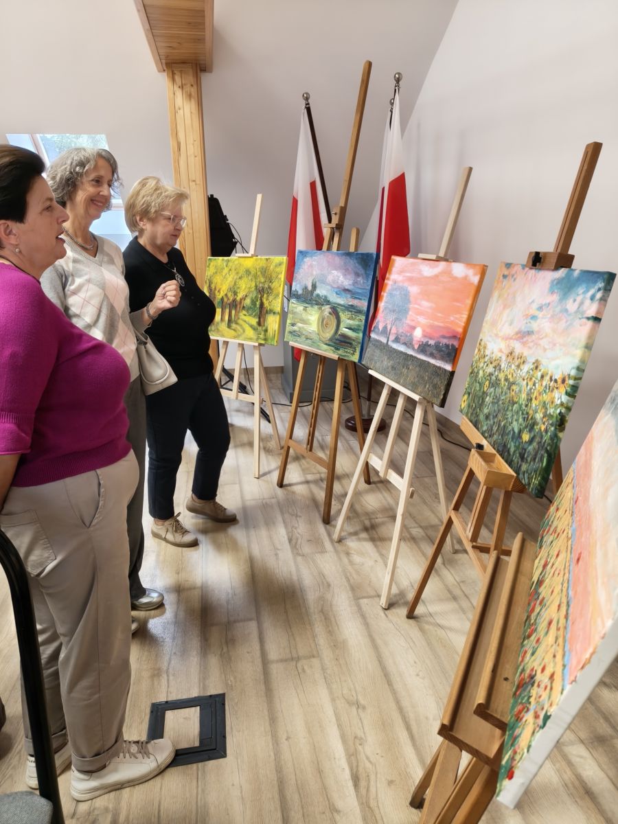 Wernisaż prac malarskich - &bdquo;Gmina Joniec na palecie&rdquo;