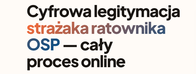 Cyfrowa mLegitymacja OSP