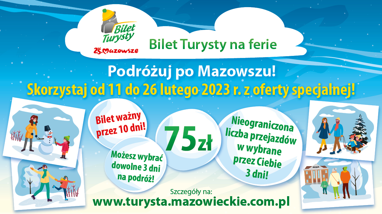 Oferta specjalna Kolei Mazowieckich – Bilet Turysty