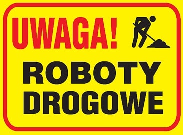 Uwaga! Roboty drogowe Joniec-Kolonia