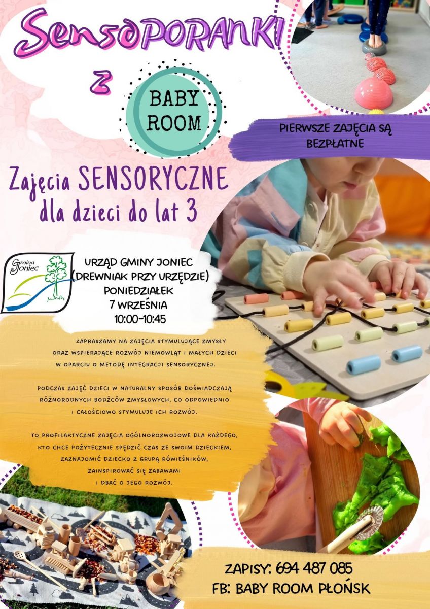 Zajęcia sensoryczne dla dzieci do 3 lat