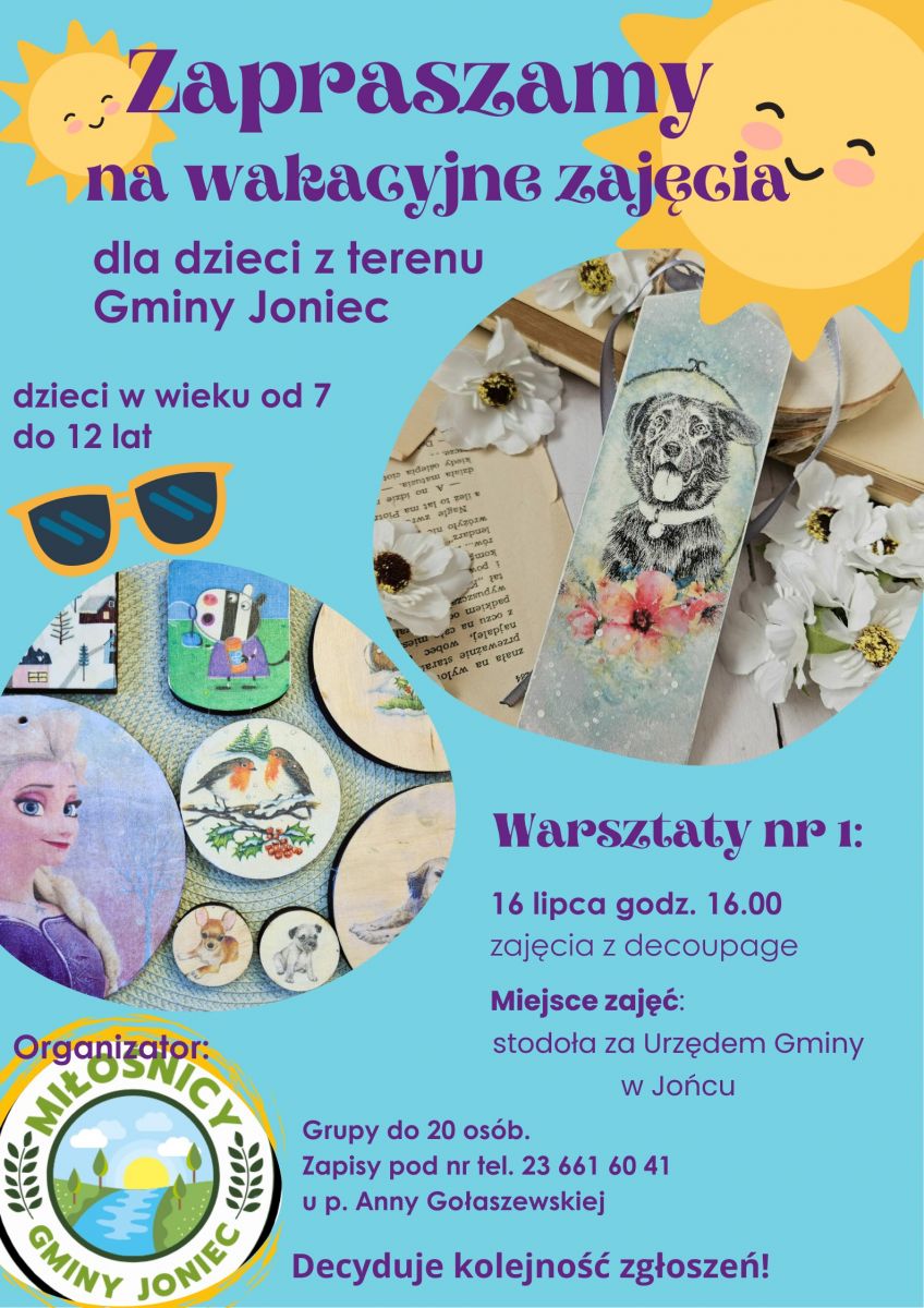 Warsztaty z decoupage - zapraszamy!