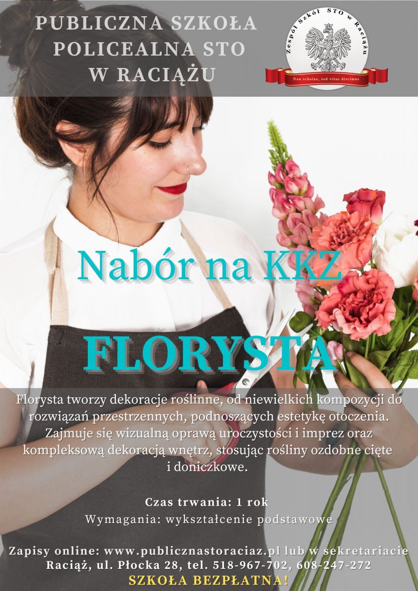 Kwalifikacyjny Kurs Zawodowy Florysta w gminie Joniec