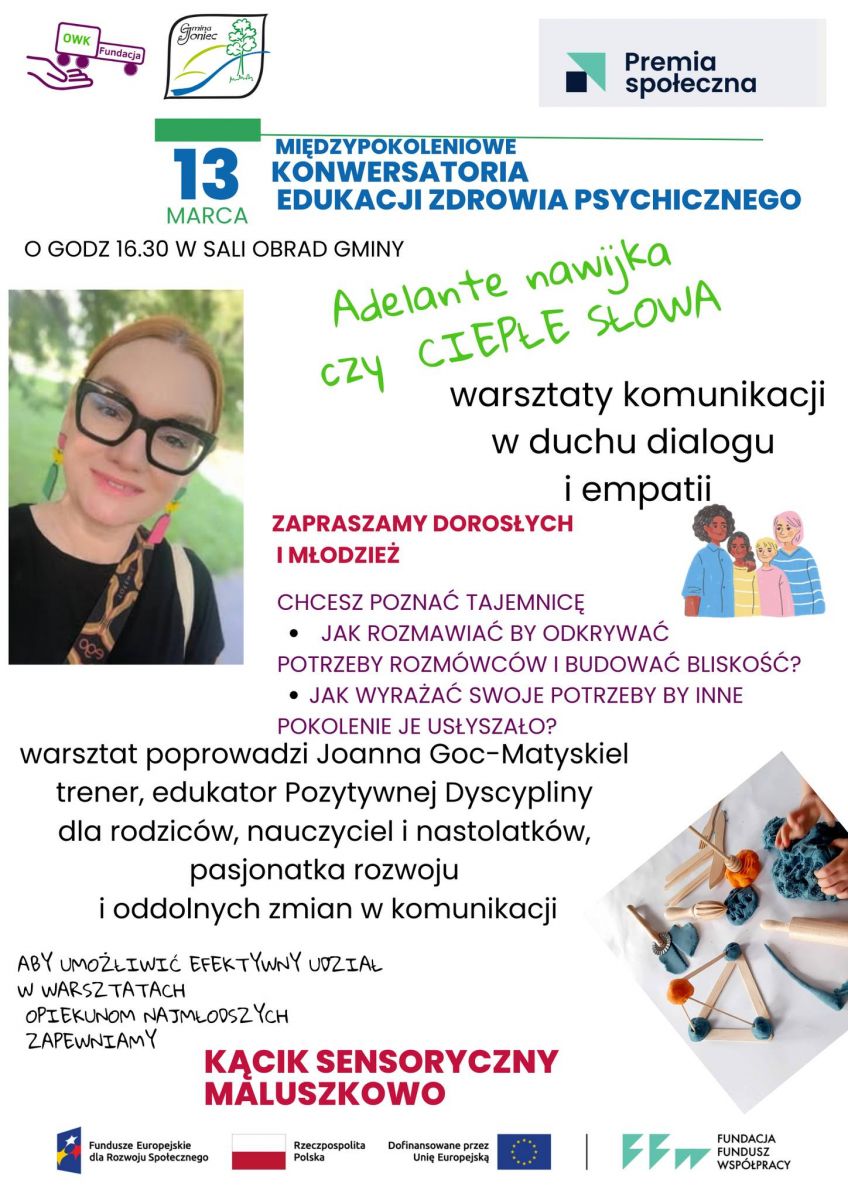 Zapraszamy na międzypokoleniowe konwersatoria edukacji zdrowia psychicznego w ramach Programu 