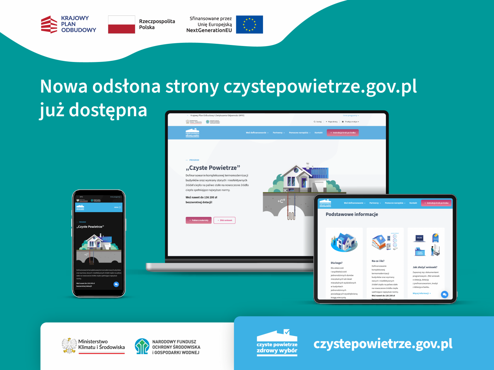 Nowa odsłona strony czystepowietrze.gov.pl już dostępna