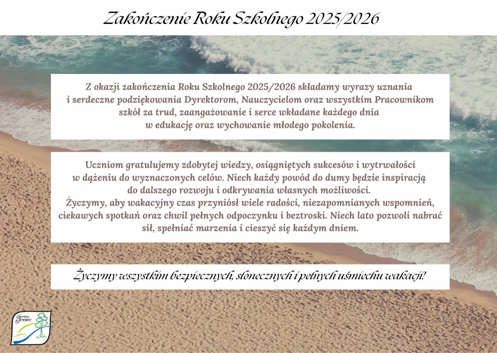 Zakończenie roku szkolnego 2025/2026!