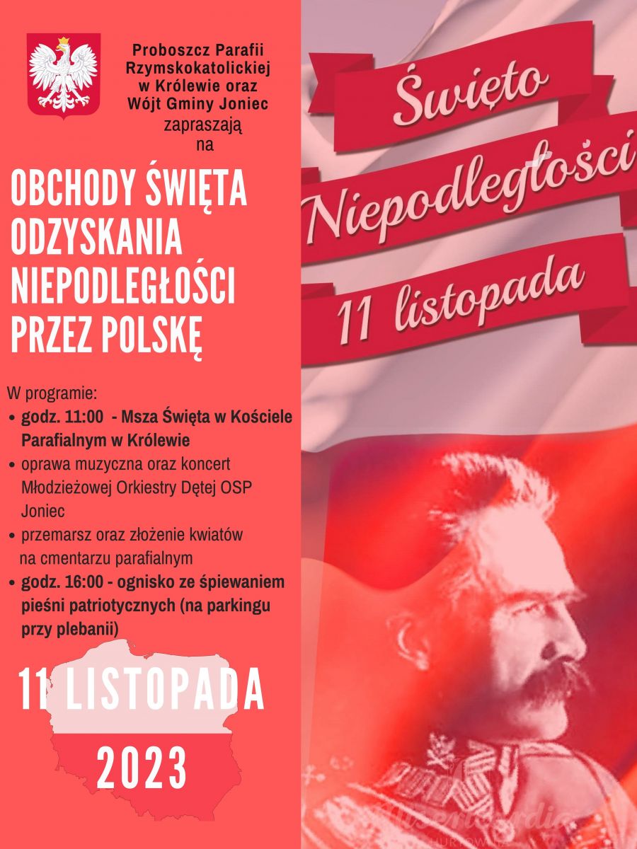 11 LISTOPADA - NARODOWE ŚWIĘTO ODZYSKANIA NIEPODLEGŁOŚCI