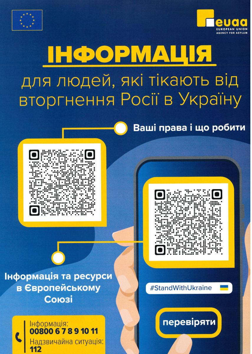 Informacja dla osób uciekających z rosyjskiej inwazji na Ukrainę