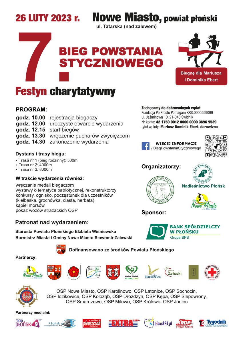 Zaproszenie na 7 Bieg Powstania Styczniowego
