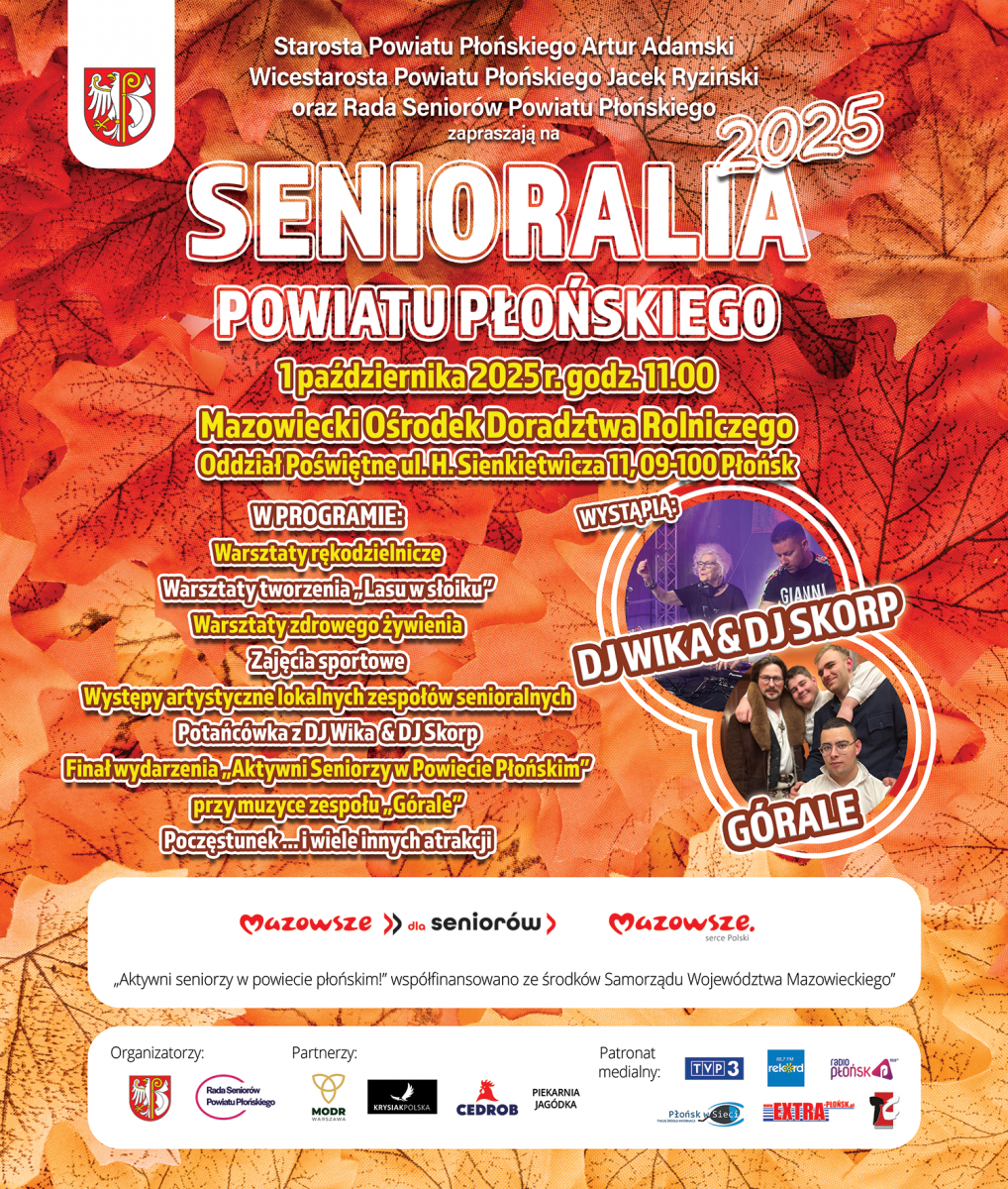 Zapraszamy na Senioralia Powiatu Płońskiego 2025!