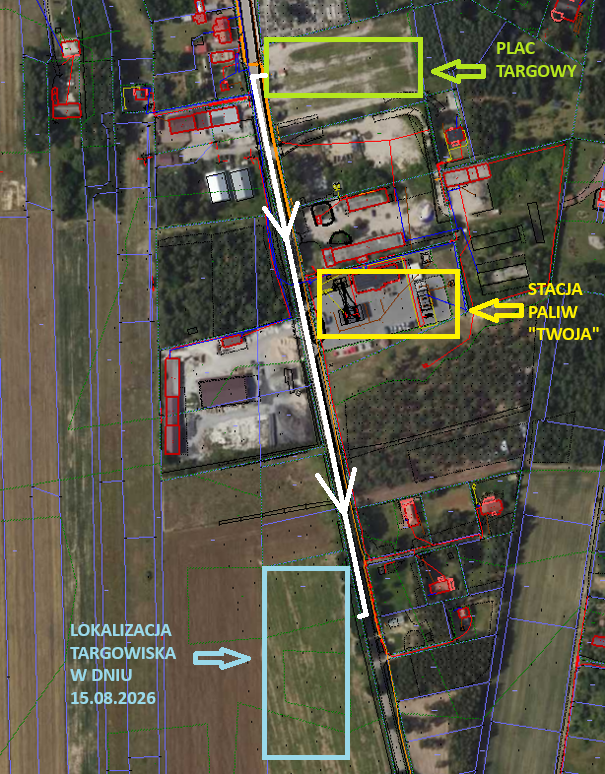 Informacja dotycząca targowiska gminnego w dniu 15.08.2026 r.