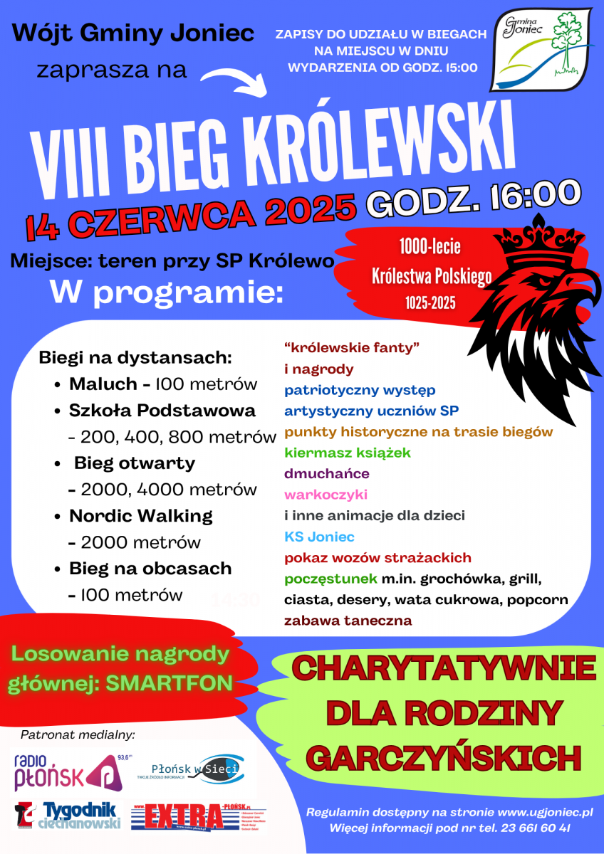 Zapraszamy na VIII Bieg Królewski