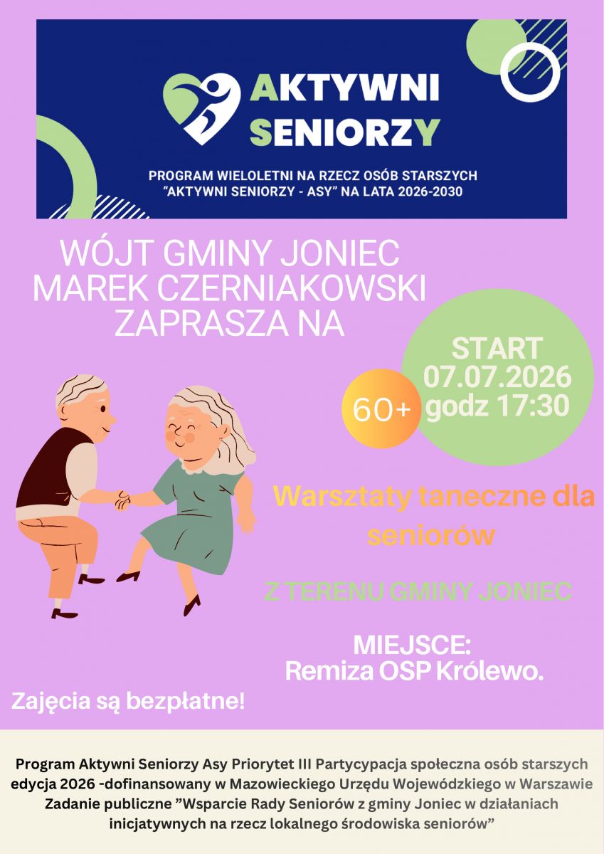 Warsztaty taneczne dla seniorów