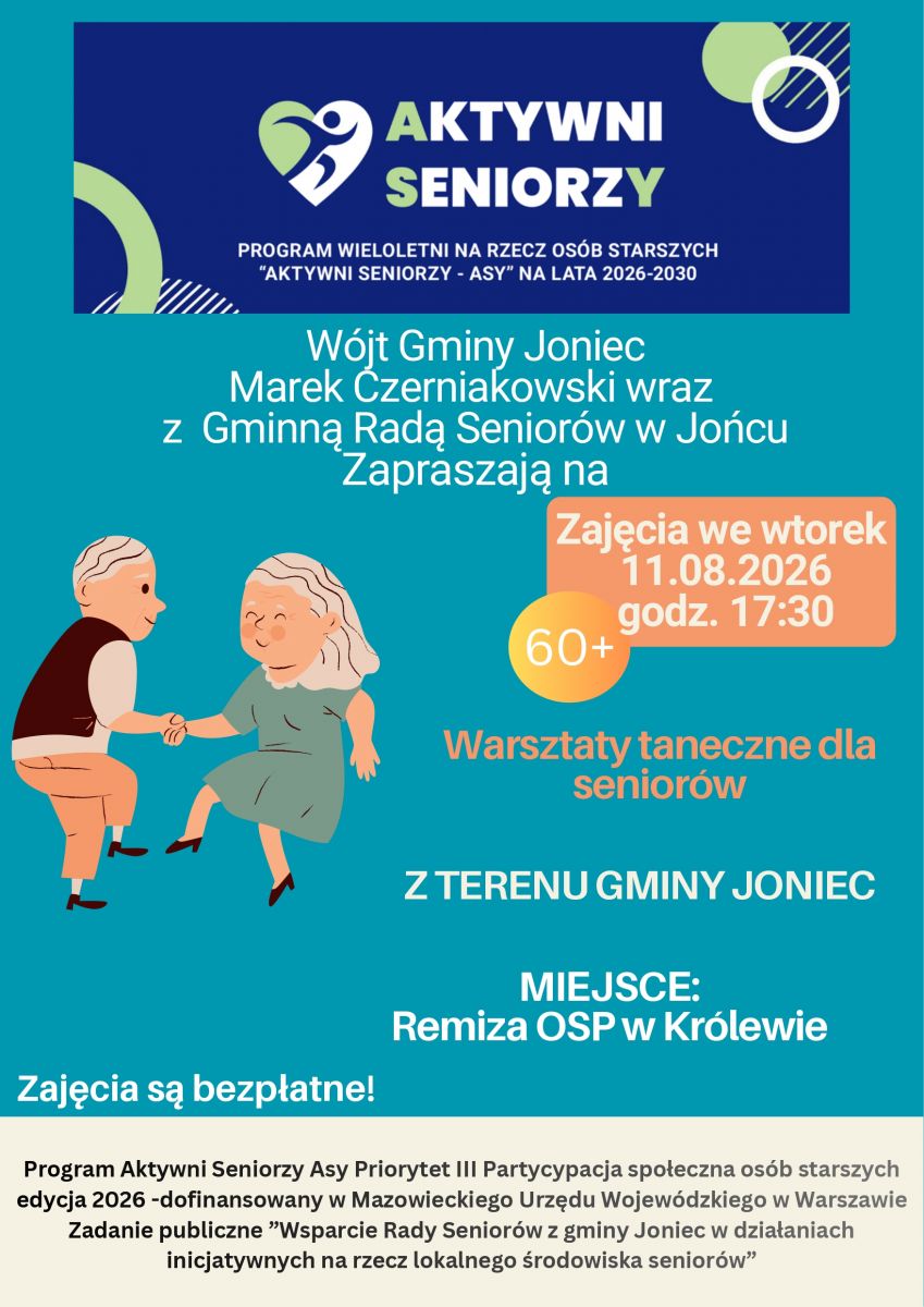 Warsztaty taneczne dla seniorów!