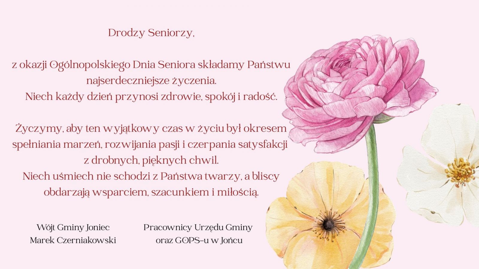 14 listopada - Ogólnopolski Dzień Seniora