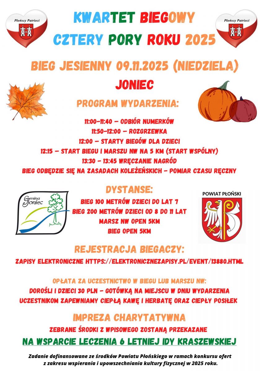 Bieg Jesienny 2025 - Kwartet Cztery Pory Roku