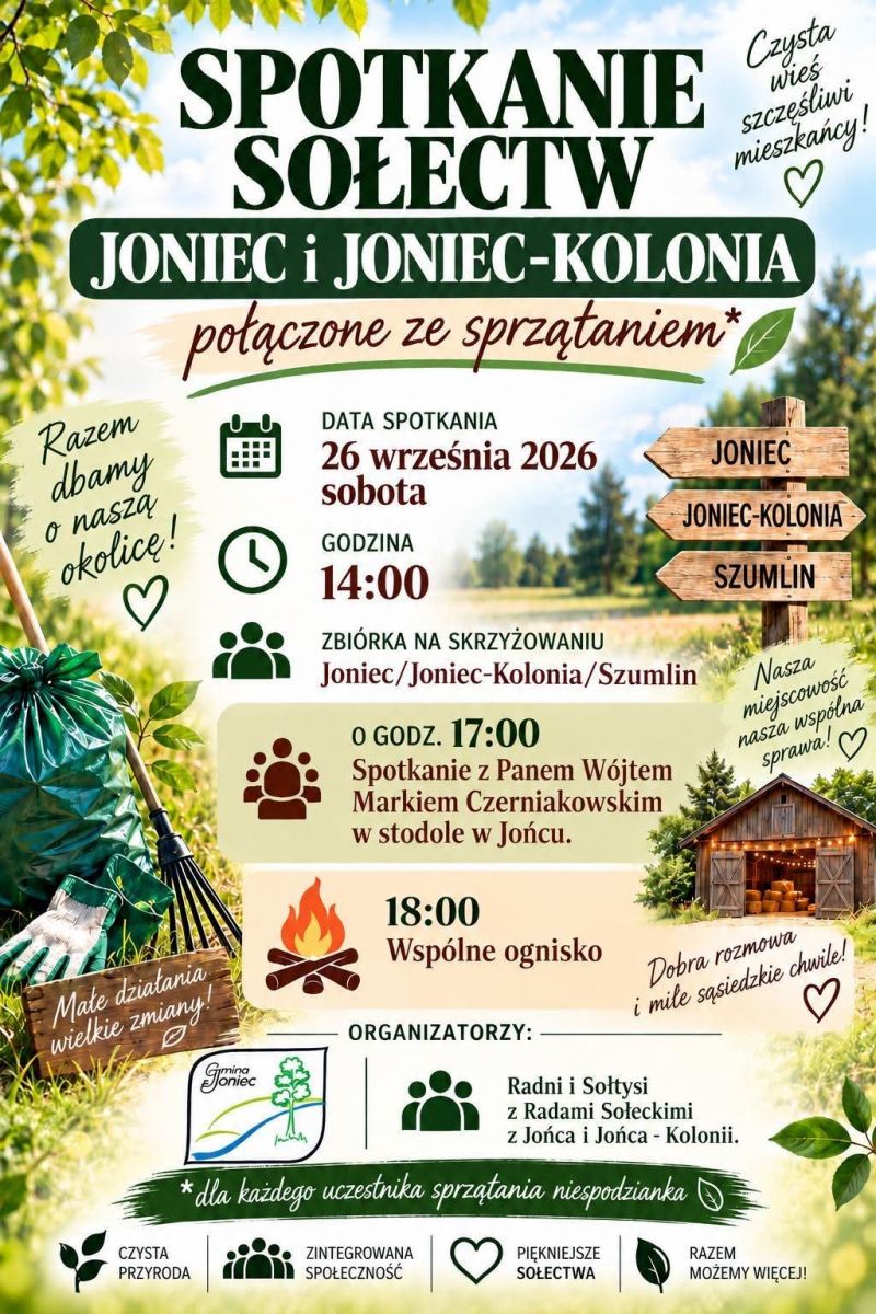 Spotkanie sołectw Joniec i Joniec-Kolonia!