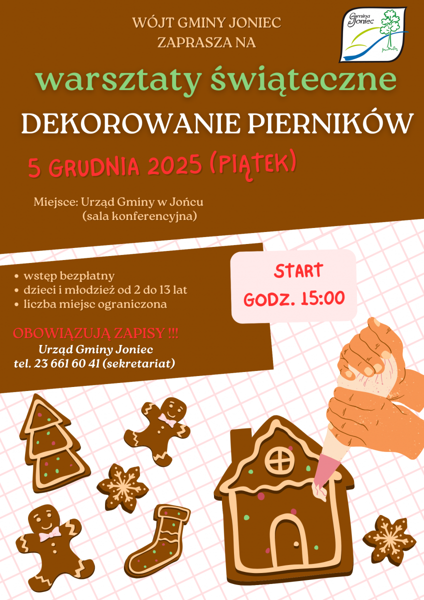 Świąteczne dekorowanie pierników 2025- zapisy