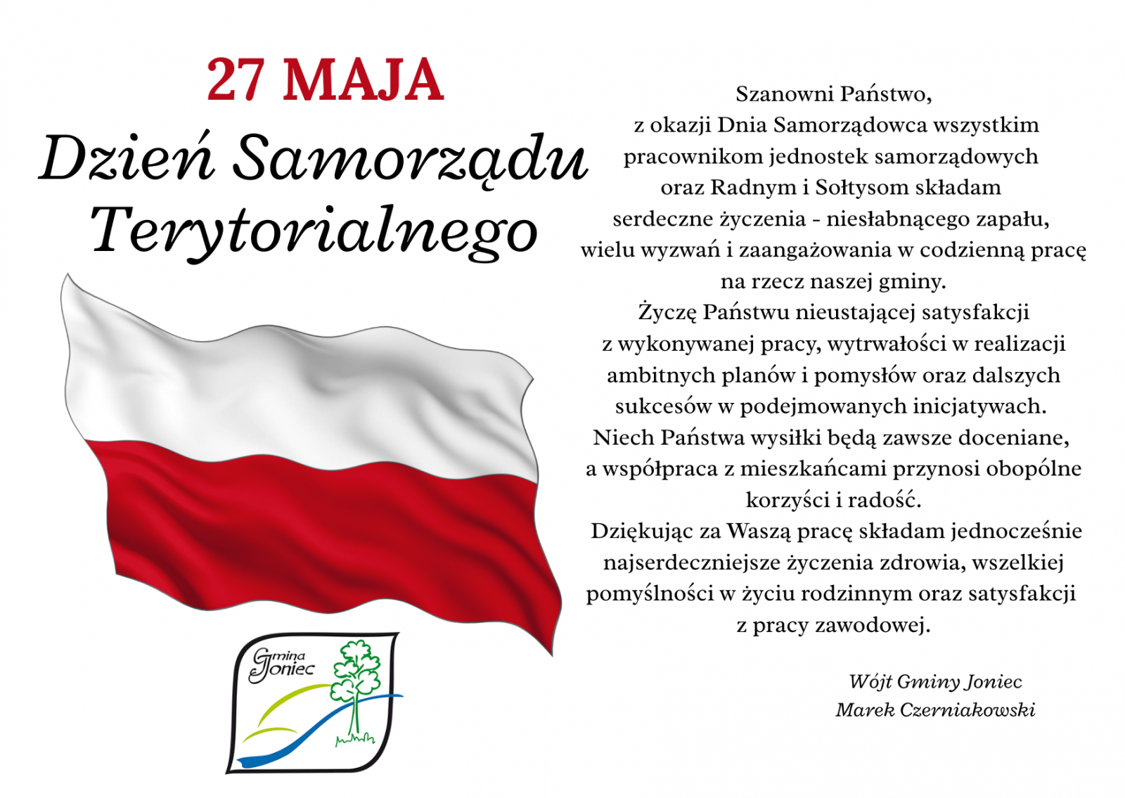 27 maja &ndash; Dzień Samorządu Terytorialnego