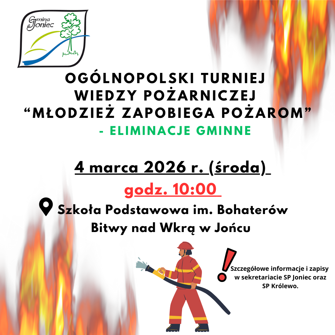 Eliminacje Gminne Ogólnopolskiego Turnieju Wiedzy Pożarniczej 