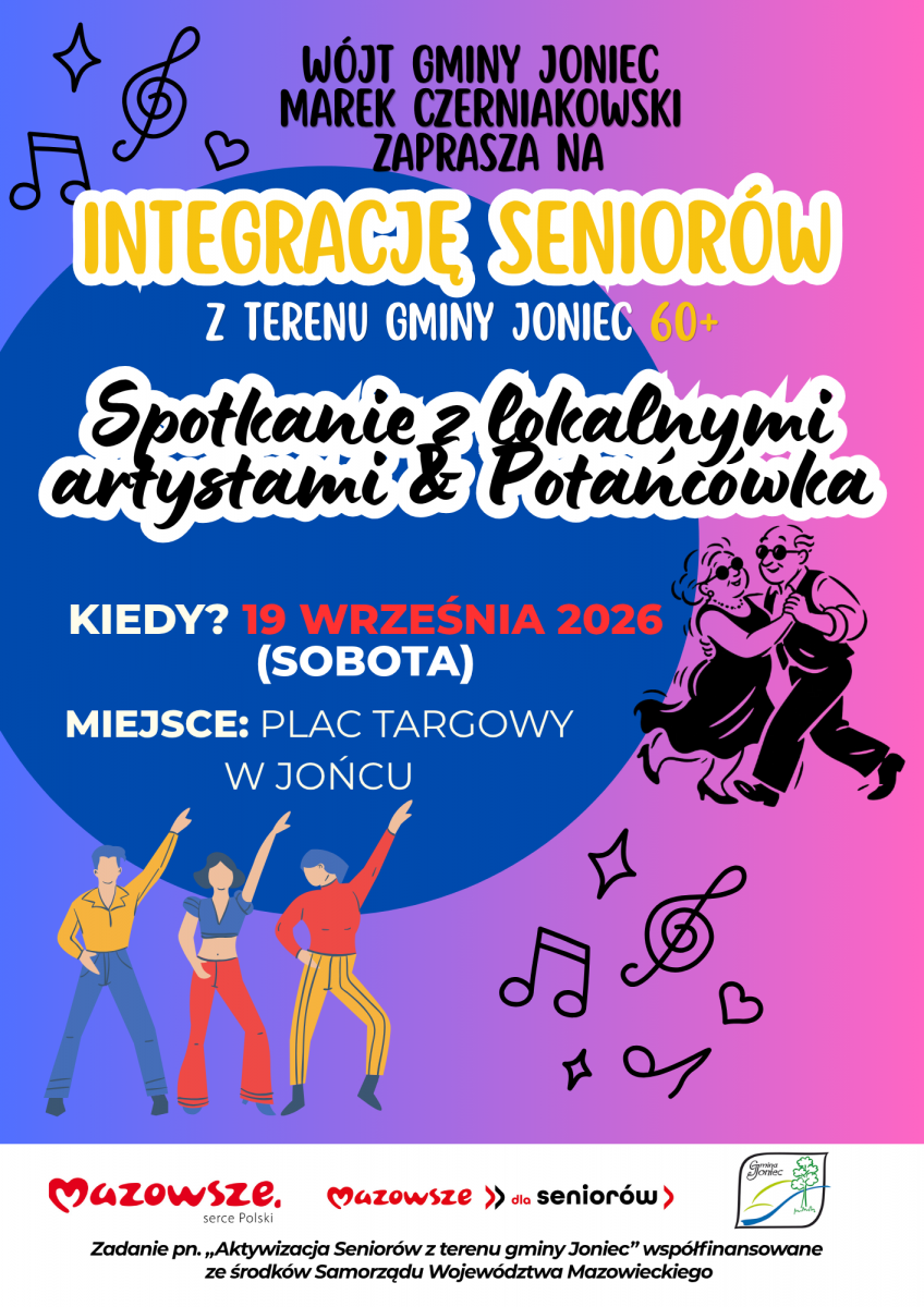 Zaproszenie na Integrację Seniorów z terenu Gminy Joniec