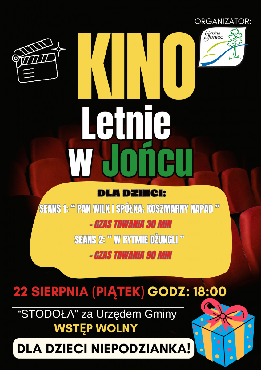 Zapraszamy na Kino Letnie w Jońcu!