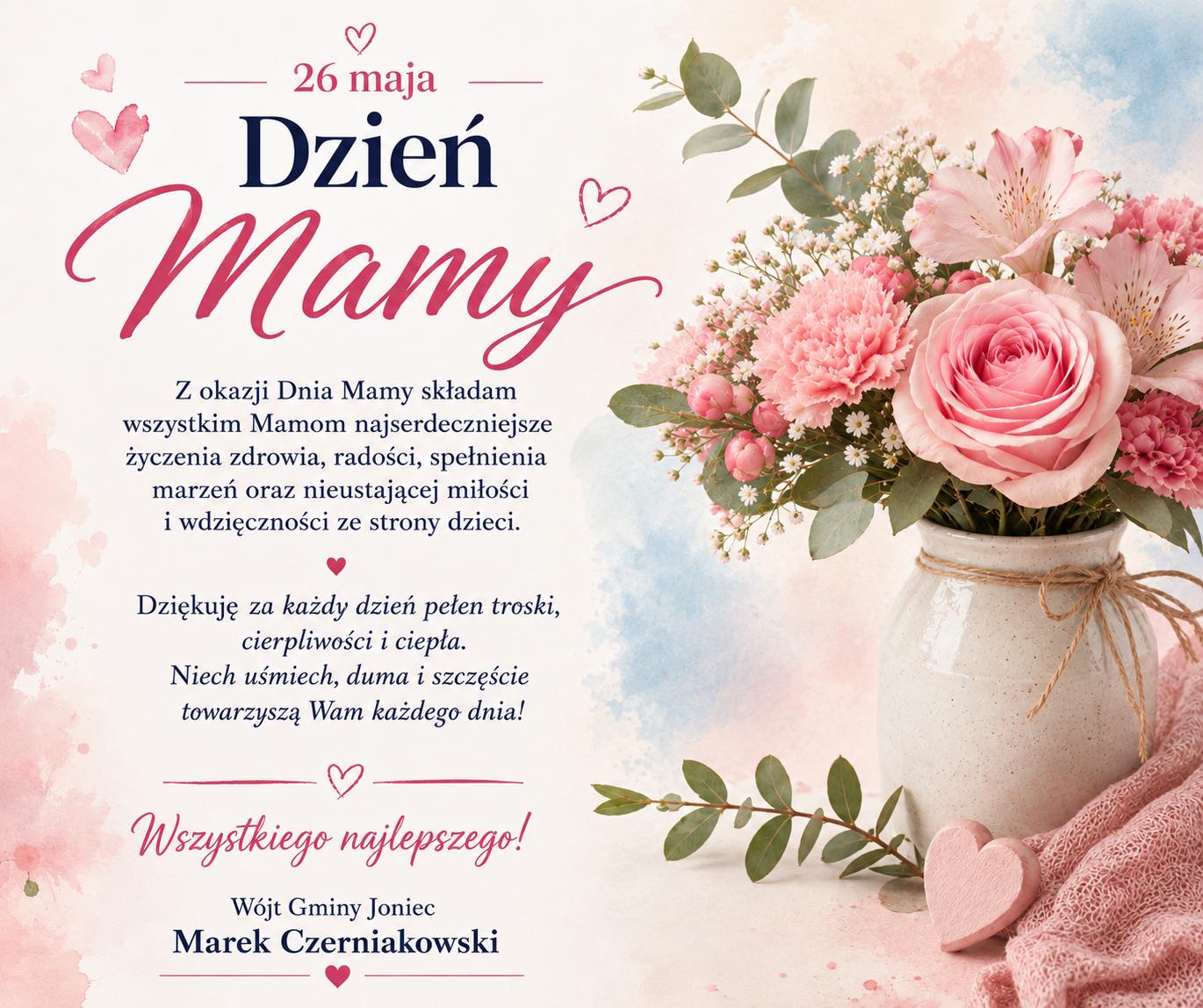 Wszystkim Mamom życzymy pięknego i radosnego Dnia Mamy!