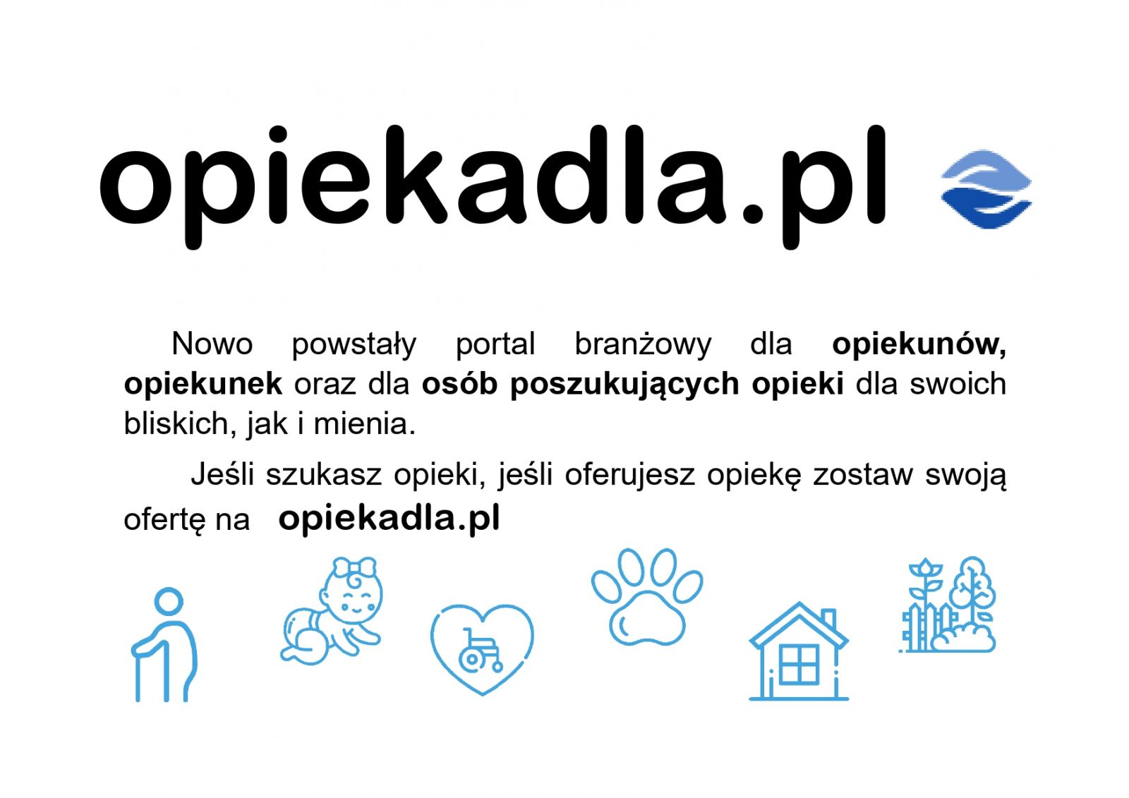 Portal branżowy dla opiekunów lub osób poszukających opieki dla bliskich