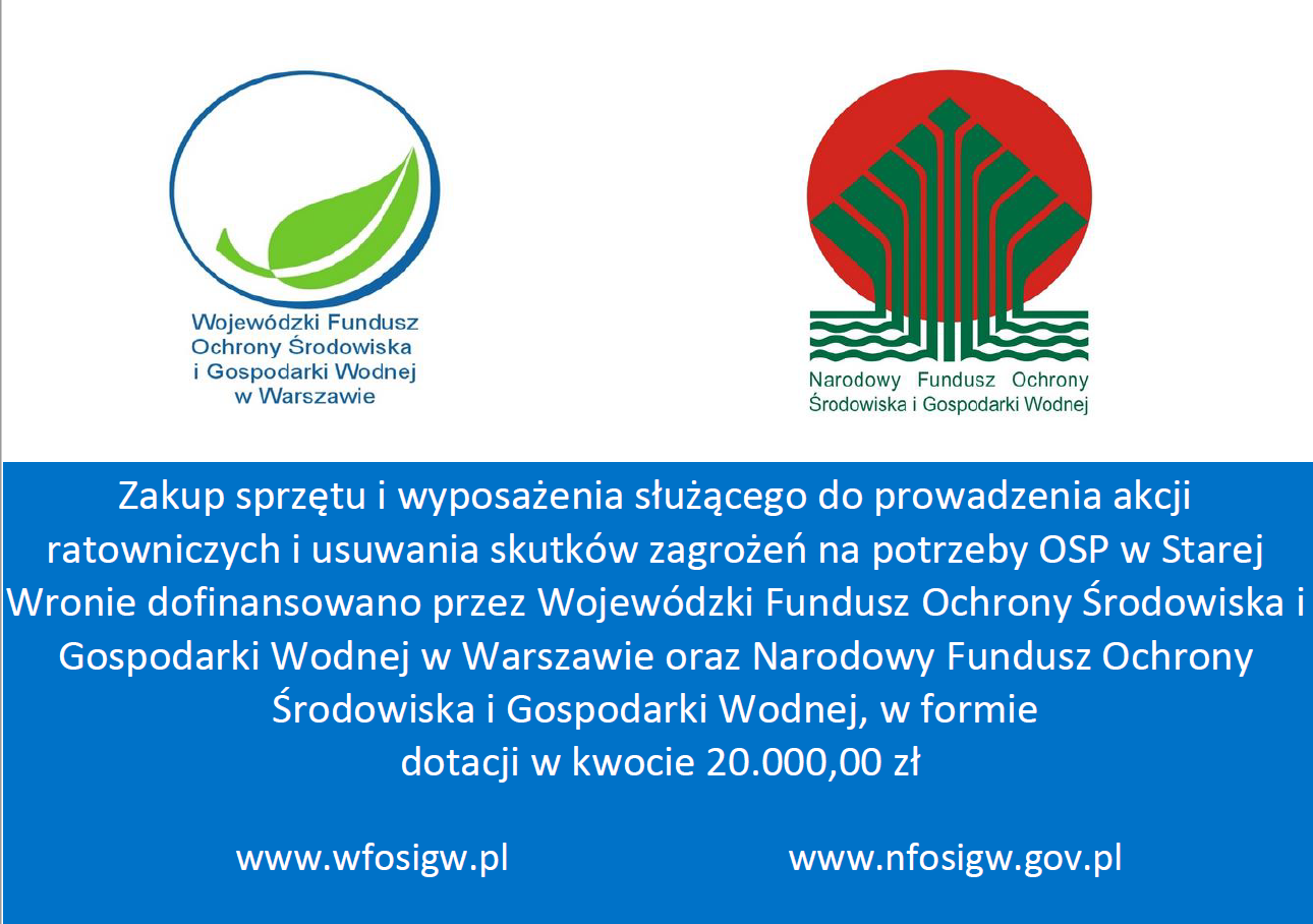Dofinansowanie dla OSP Stara Wrona