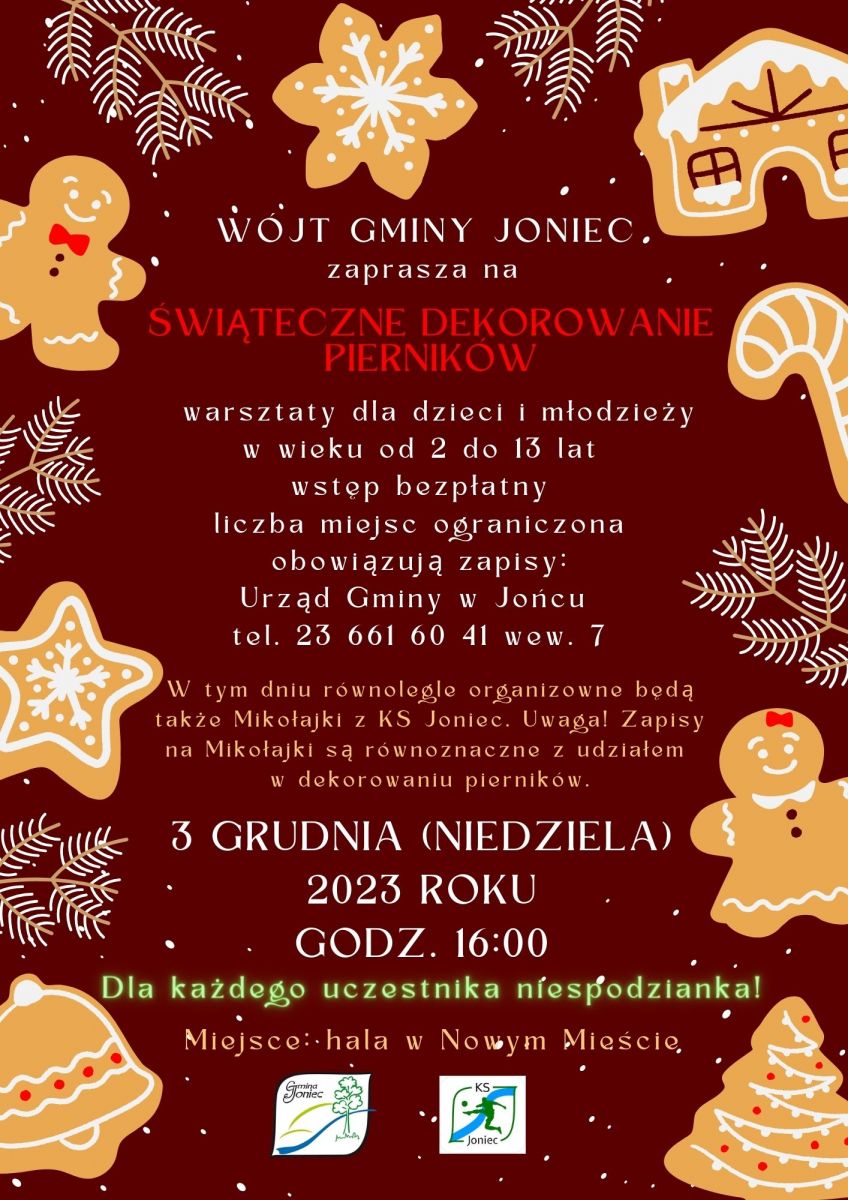 Warsztaty świąteczne - dekorowanie pierników!