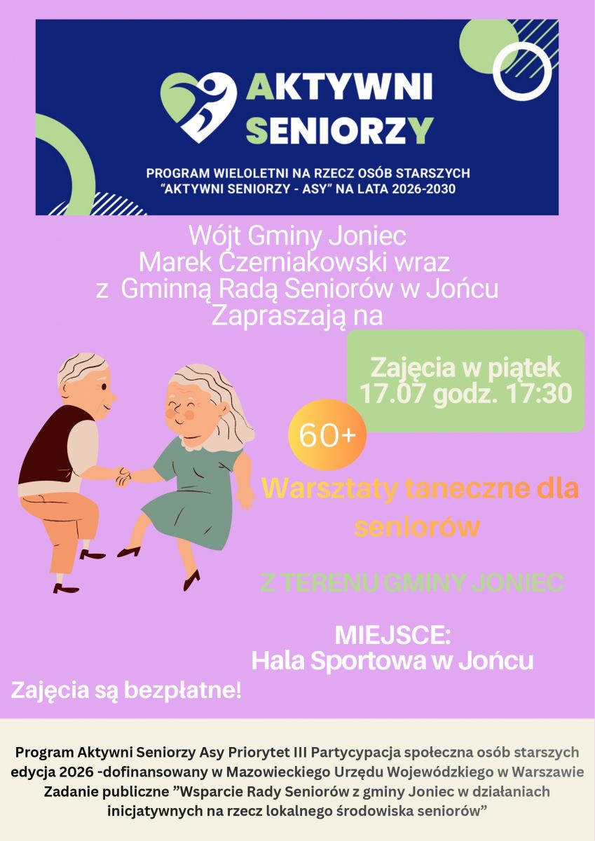 Warsztaty taneczne dla seniorów!