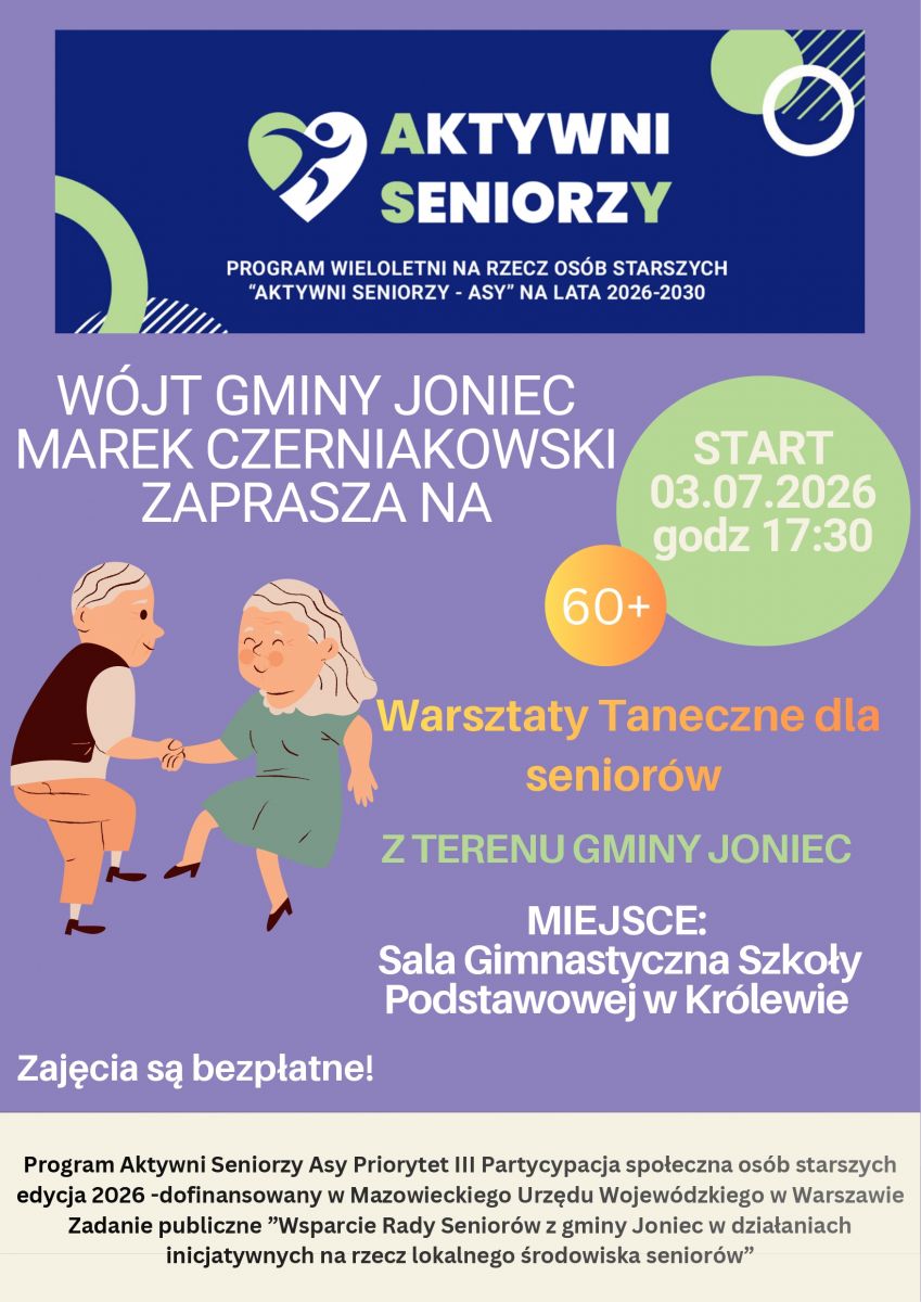 Warsztaty taneczne dla seniorów