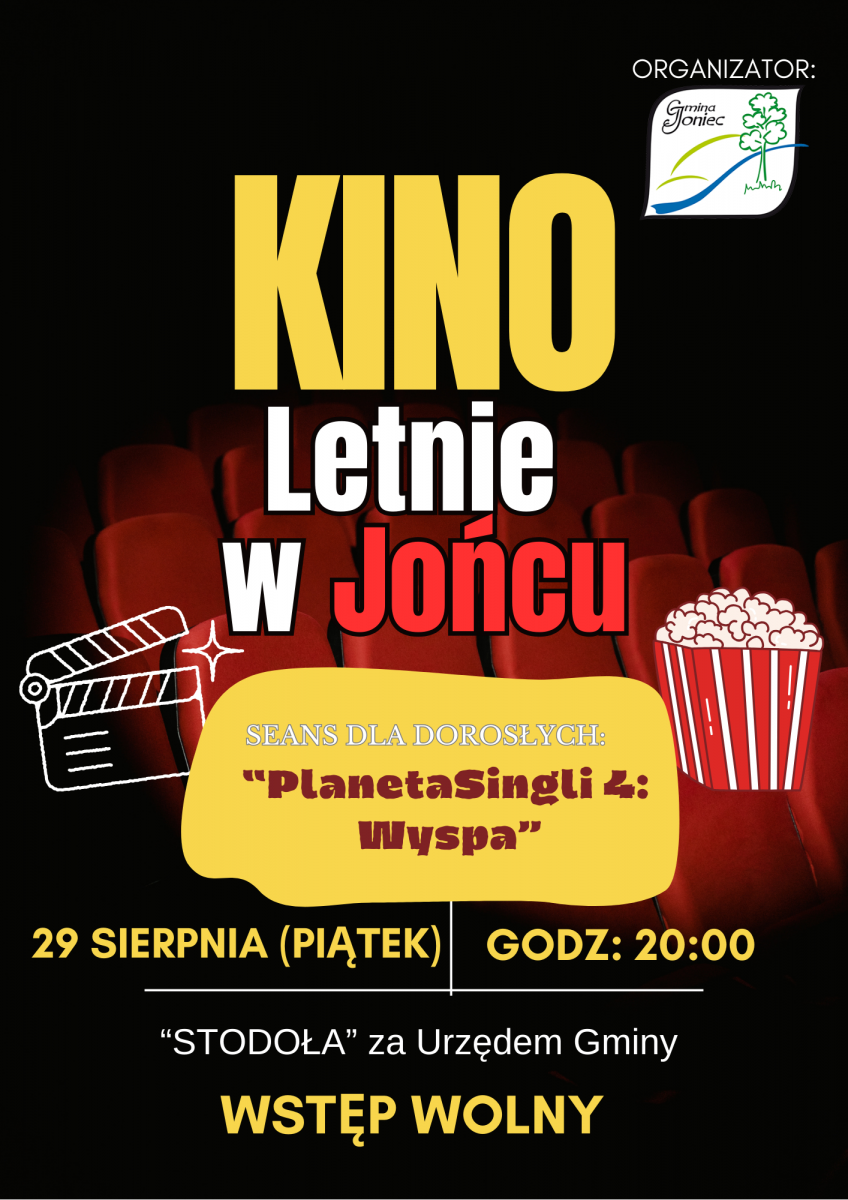 Zapraszamy na Kino Letnie w Jońcu! Seans dla dorosłych!