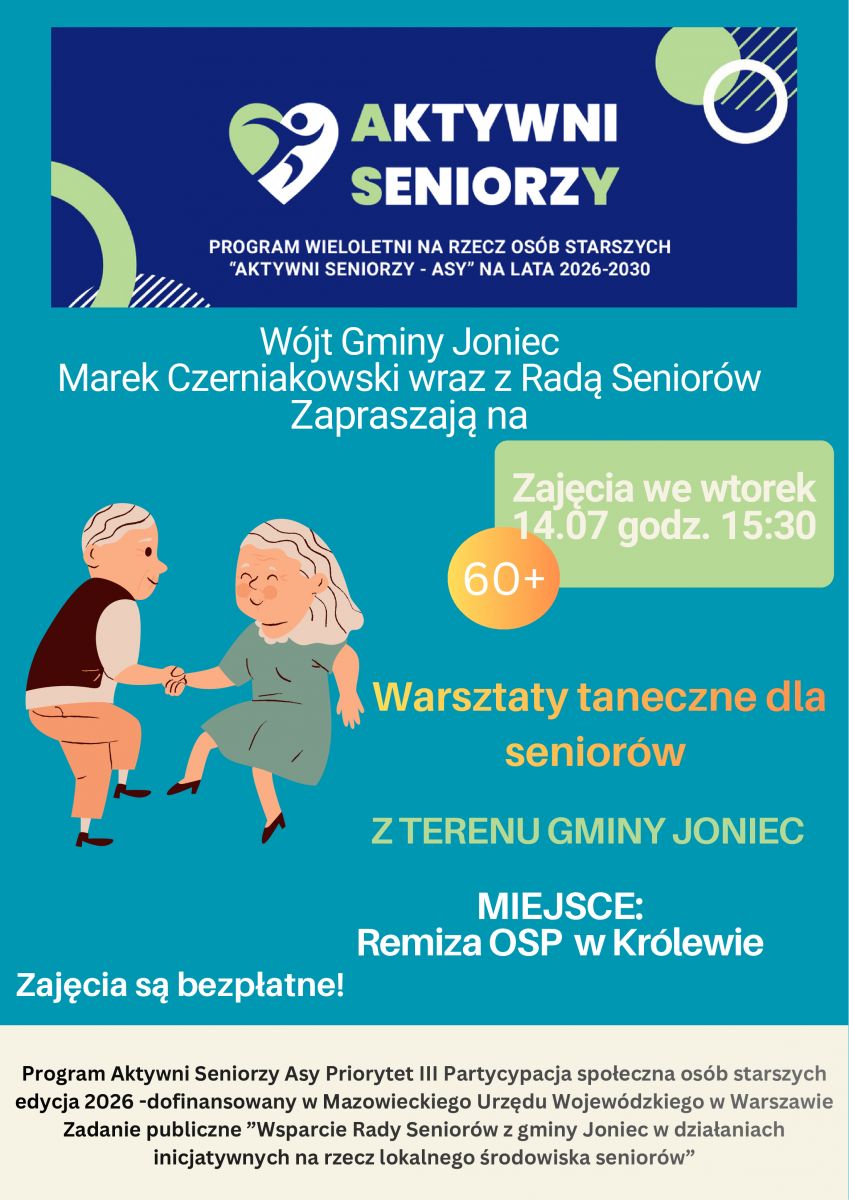 Warsztaty taneczne dla seniorów!