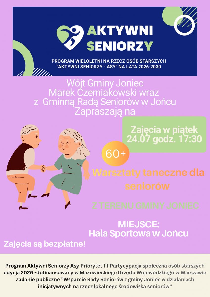 Warsztaty taneczne dla seniorów!