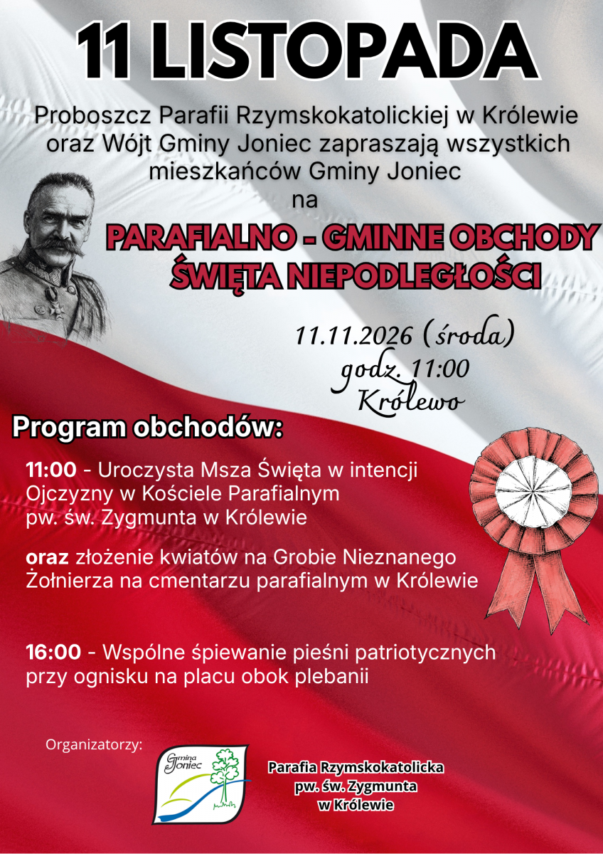 Zaproszenie na uroczystość z okazji Święta Niepodległości - 2026