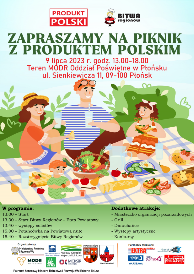 Zaproszenie na piknik z produktem polskim
