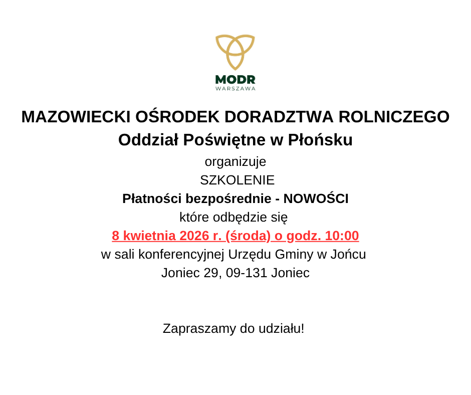 Szkolenie dla rolników 