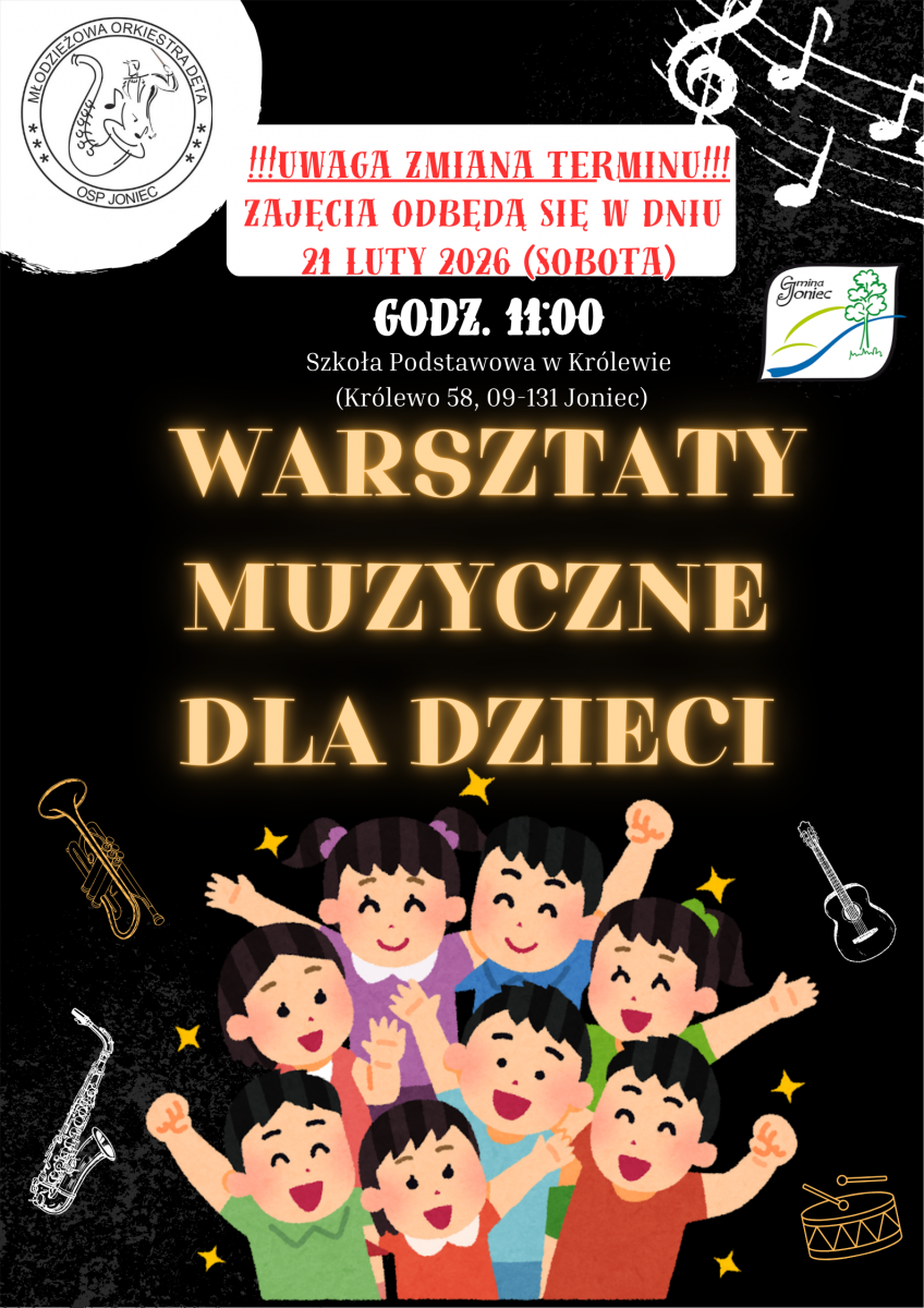 Zapraszamy na pierwsze warsztaty muzyczne dla dzieci